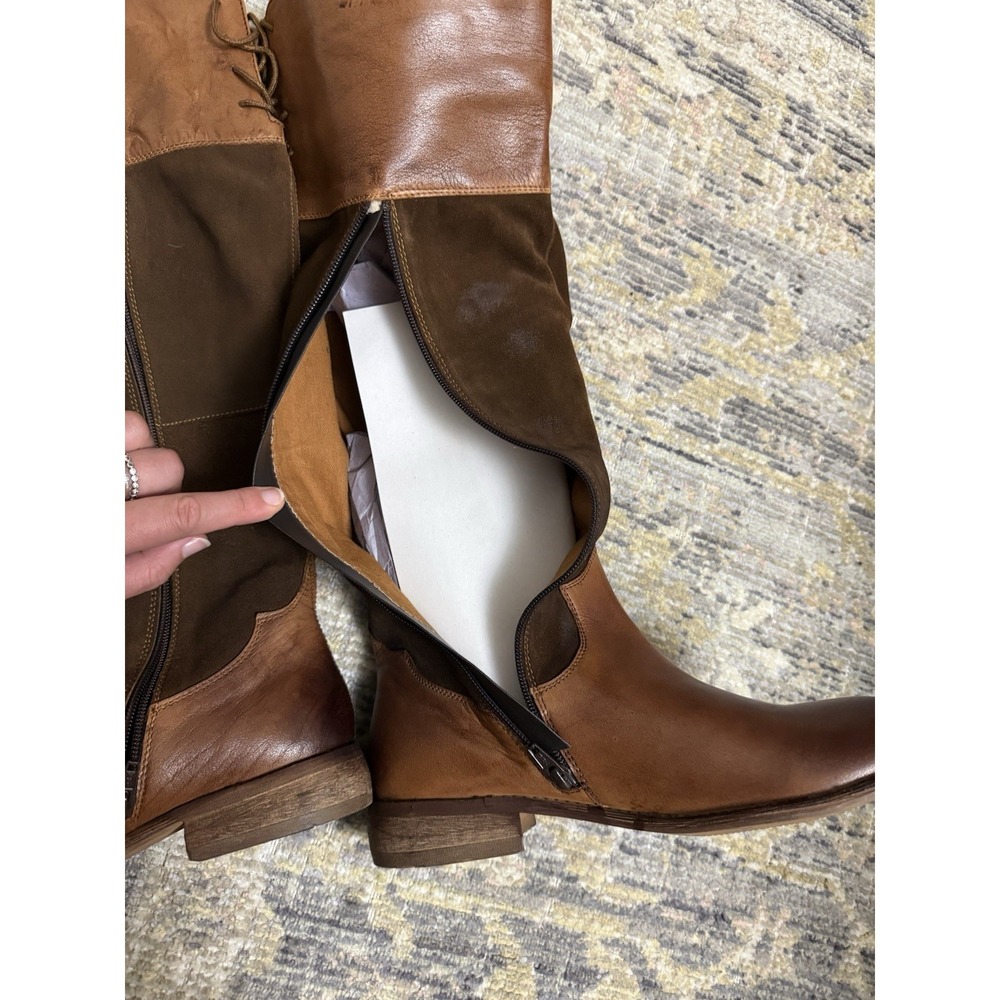 NEW Roan by Bed Stu Natty tall Brown Leather Knee-High riding Boots - Picture 12 of 15